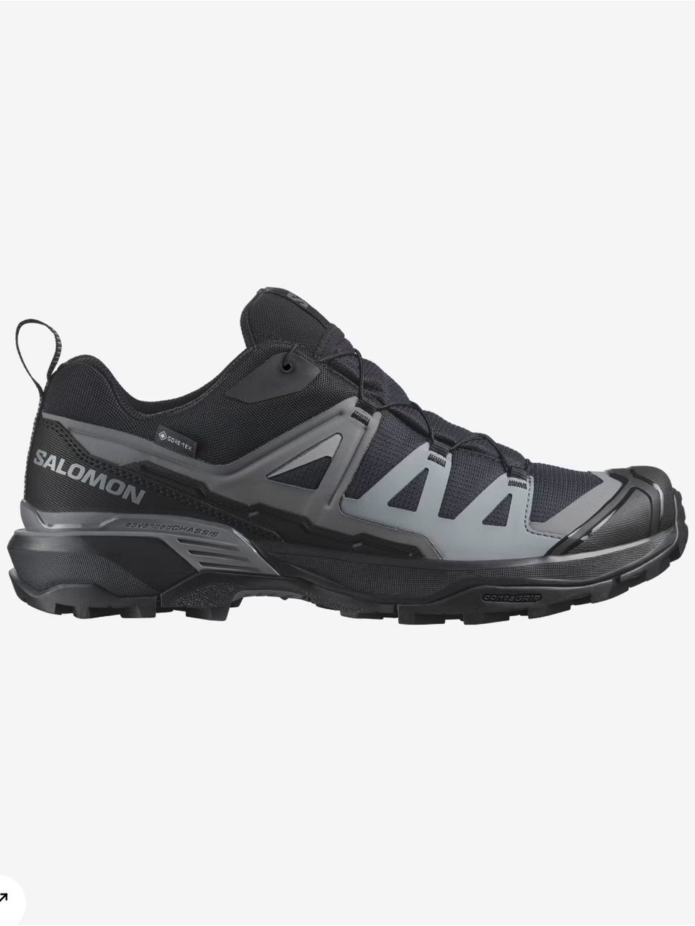 Salomon Trail Running Shoe in Black and Gray